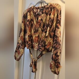 Haute Hippie Cropped blouse